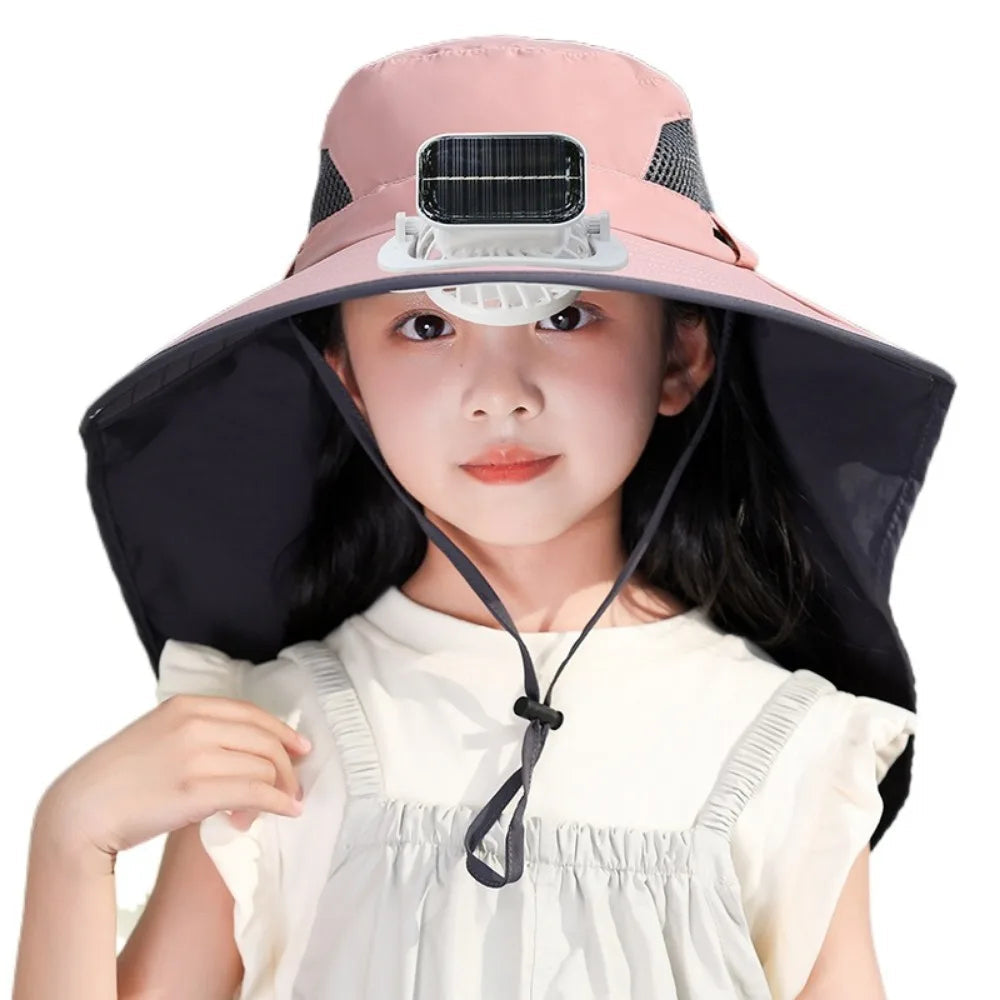 Solar Fan Hat for Kids