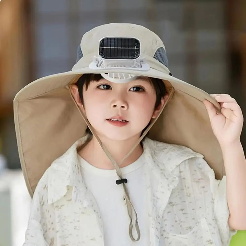 Solar Fan Hat for Kids