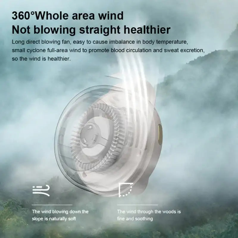 Bladeless Portable Waist Clip Fan