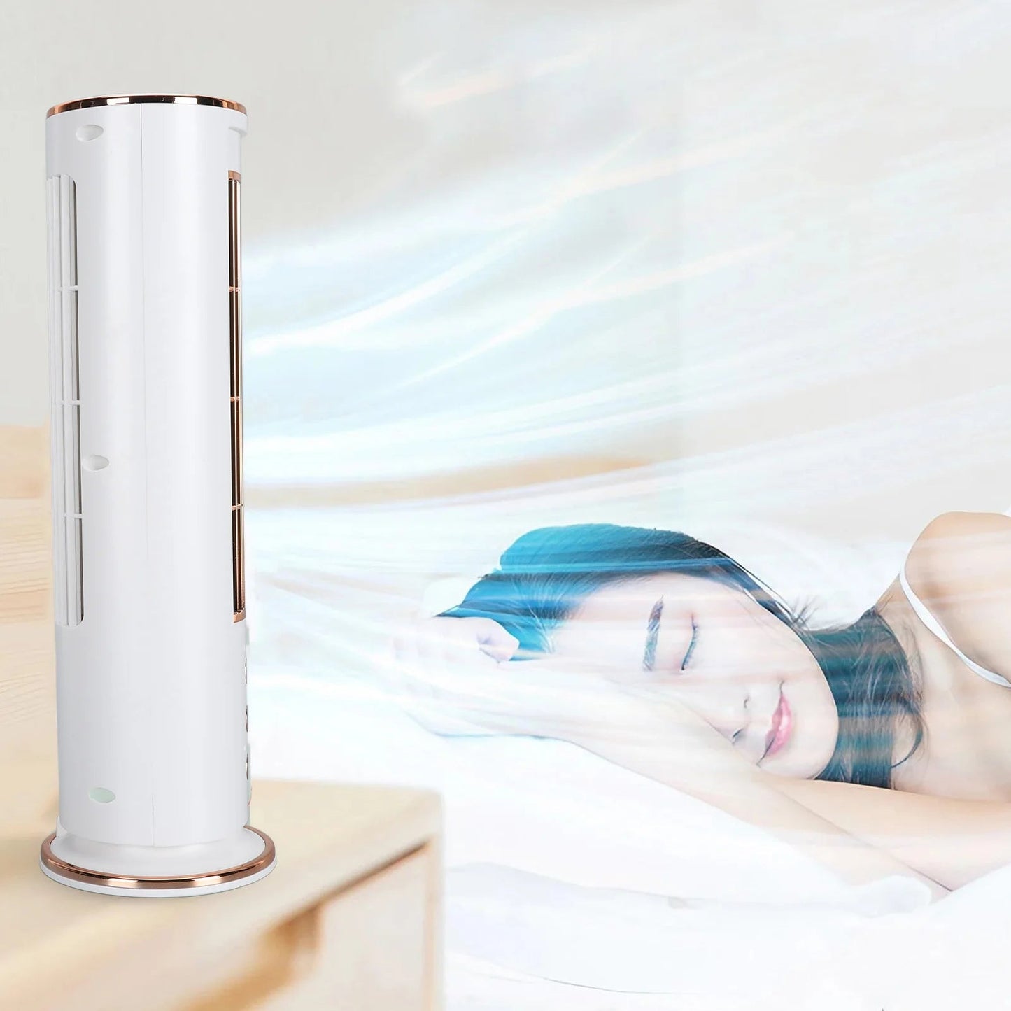 Bladeless Desktop AC Fan with Remote