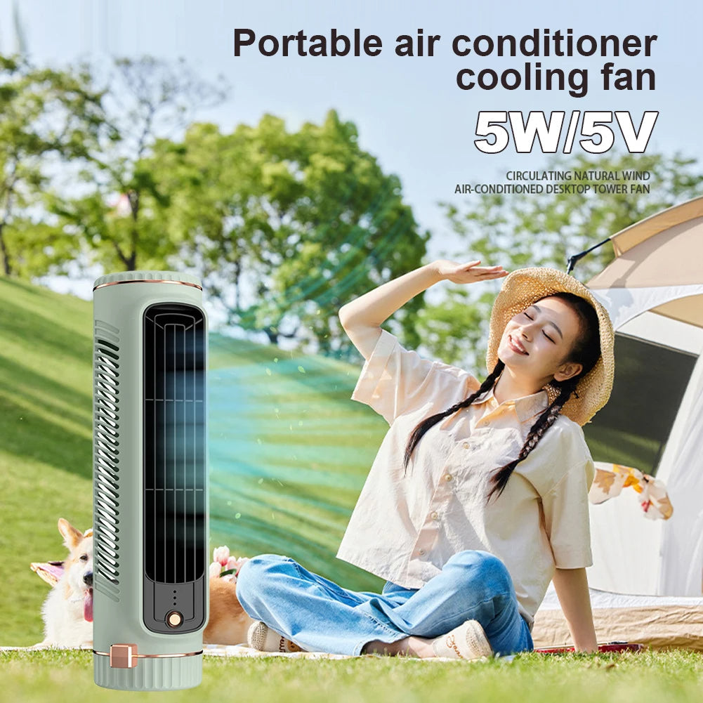 Bladeless Tower Fan Portable AC