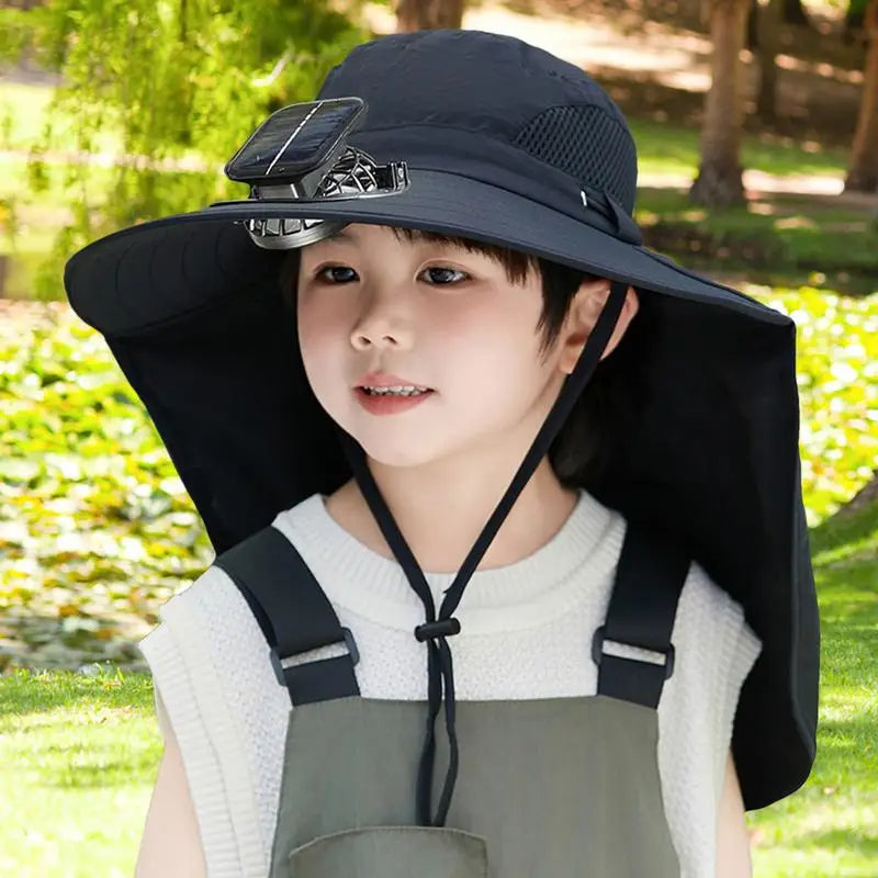 Solar Fan Hat for Kids