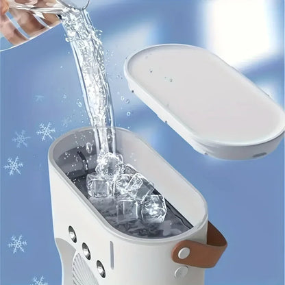 Dual-Head Portable Cooling Fan