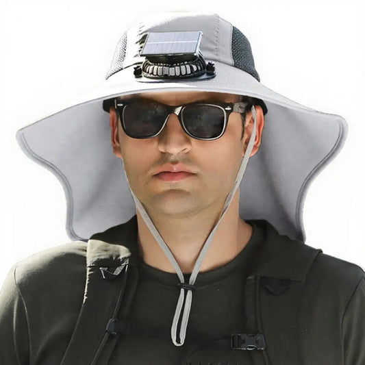 Solar Fan Hat with UV Protection