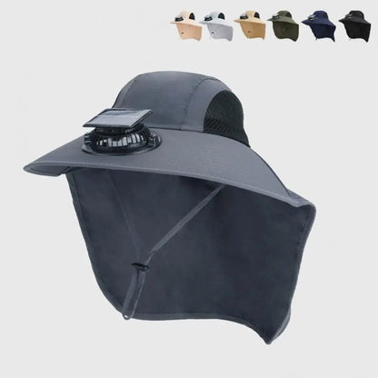 Solar Fan Hat with UV Protection
