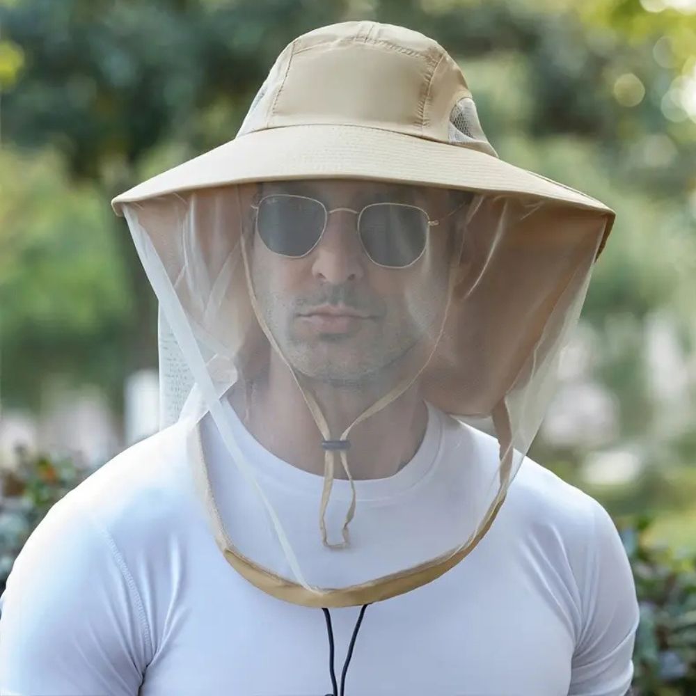 Wide Brim Sun & Mosquito Protection Hat