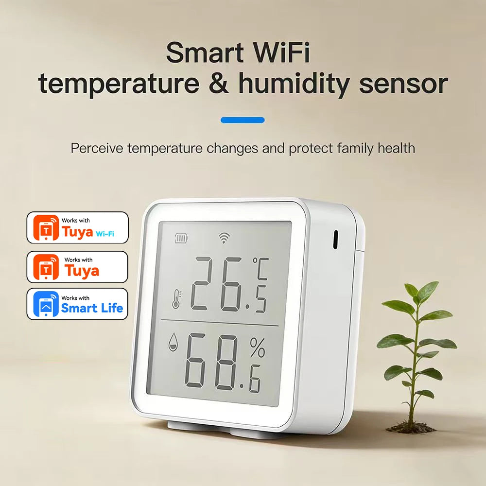 WiFi LCD Indoor Digital Electronic Temperature and Humidity Temperature