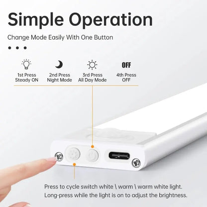 LED Motion Sensor Light Wireless USB