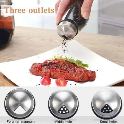 Rotating Spice Bottle Set Glass