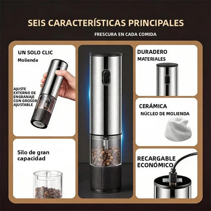 Electric Salt and Pepper Grinder Rechargeable