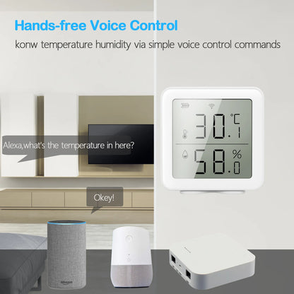 WiFi LCD Indoor Digital Electronic Temperature and Humidity Temperature