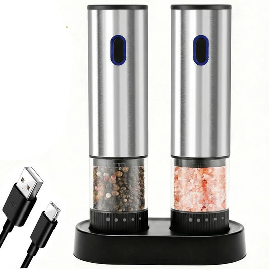 Electric Salt and Pepper Grinder Rechargeable