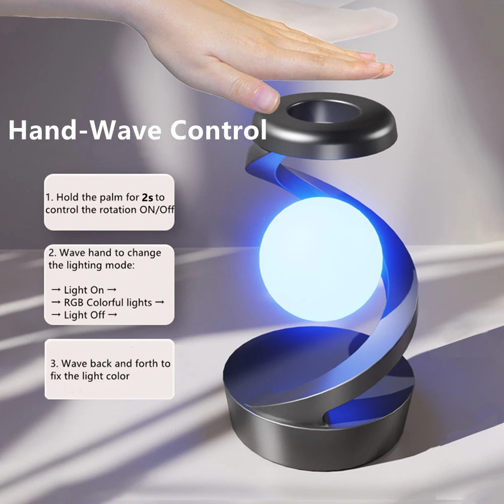 Creative Table Lamp, Rotating Floating lamp, 1