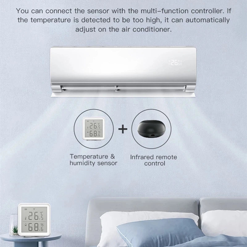 WiFi LCD Indoor Digital Electronic Temperature and Humidity Temperature