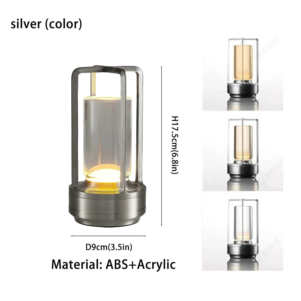 Rechargeable Wireless Table Lamp LED Touch Sensor