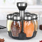Rotating Spice Bottle Set Glass