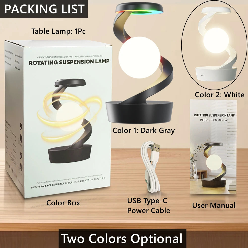 Creative Table Lamp, Rotating Floating lamp, 1