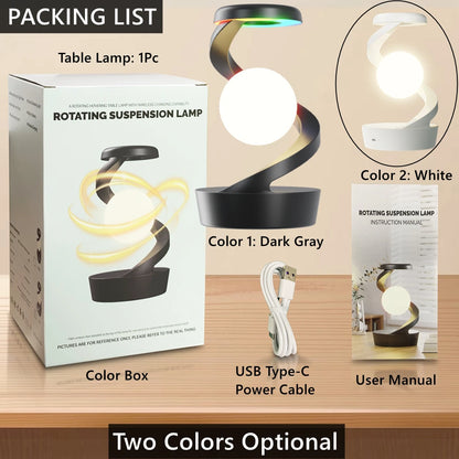 Creative Table Lamp, Rotating Floating lamp, 1