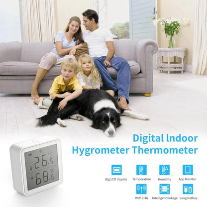 WiFi LCD Indoor Digital Electronic Temperature and Humidity Temperature