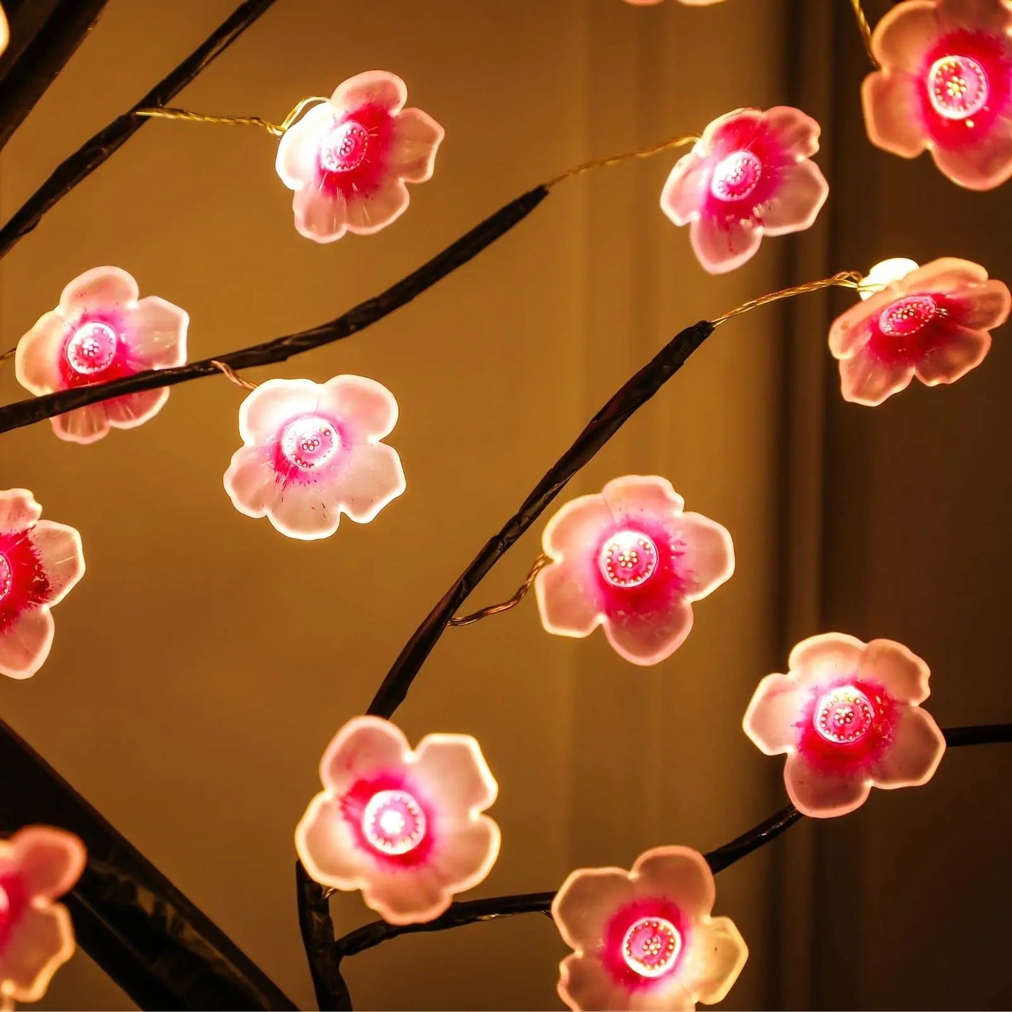 Cherry Blossom Bonsai Tree Night Light USB/Battery Powered Touch Switch