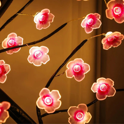 Cherry Blossom Bonsai Tree Night Light USB/Battery Powered Touch Switch