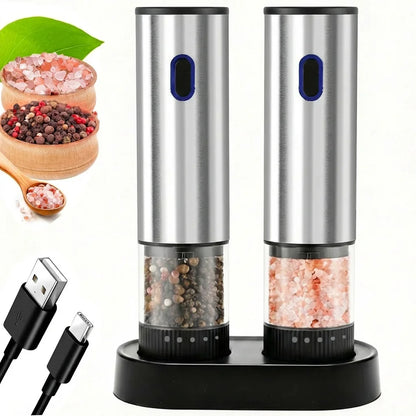 Electric Salt and Pepper Grinder Rechargeable