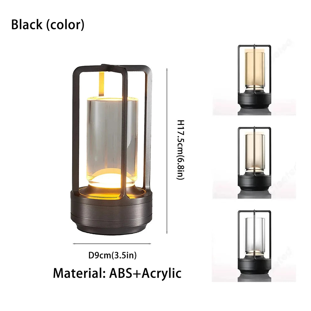 Rechargeable Wireless Table Lamp LED Touch Sensor
