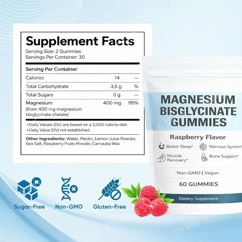 Premium Magnesium Bisglycinate Relaxation Gummies