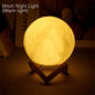 Moon Lamp LED Night Light Battery Powered With Stand
