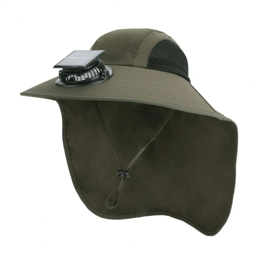 Solar Fan Hat with UV Protection