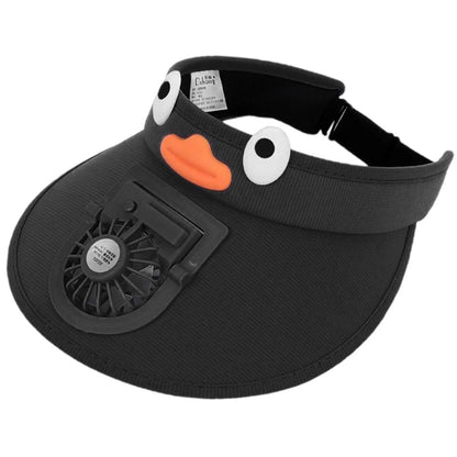 Kids Sun Visor Hat with Fan