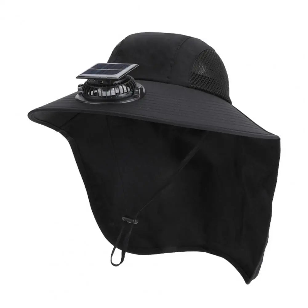 Solar Fan Hat with UV Protection