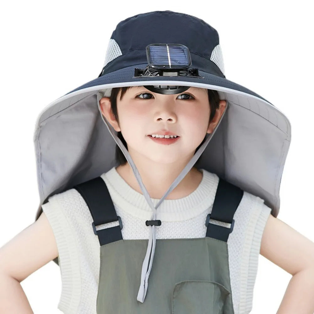 Solar Fan Hat for Kids