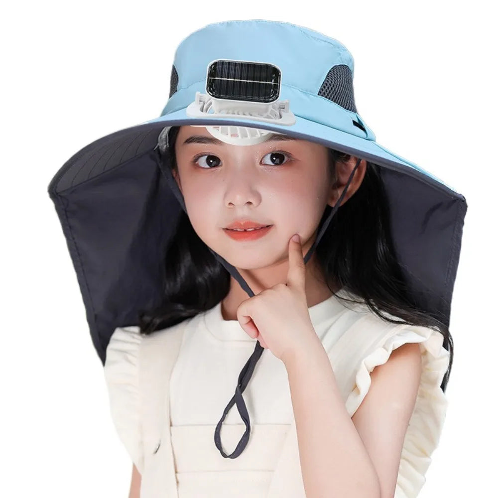 Solar Fan Hat for Kids