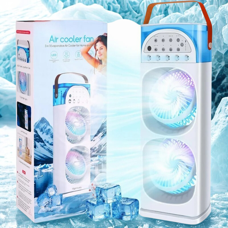 Mini Portable AC with Humidifier & LED