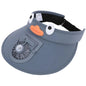 Kids Sun Visor Hat with Fan