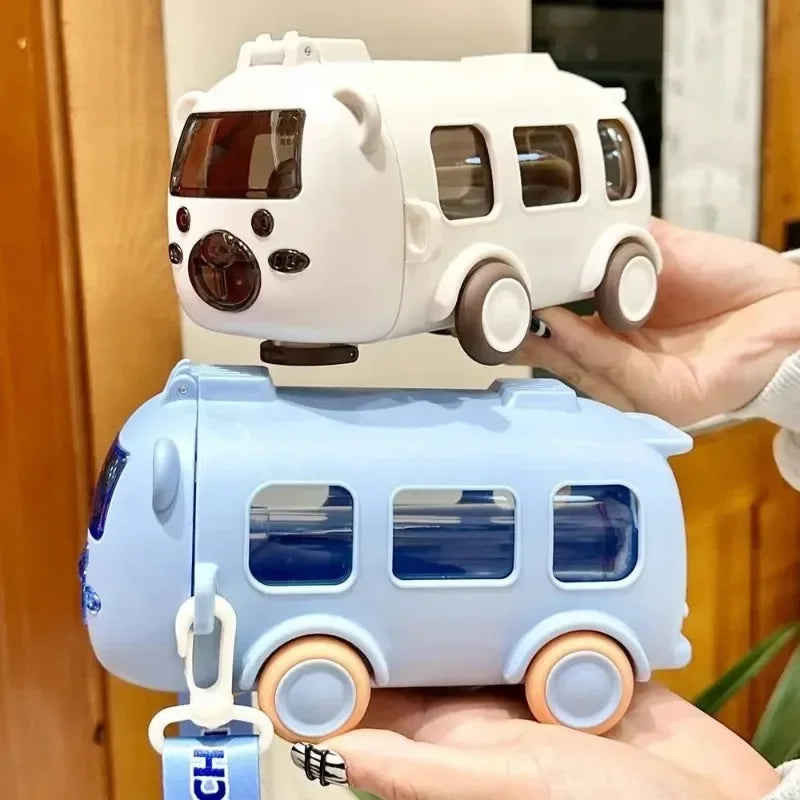Kids Cartoon Bus Water Bottle