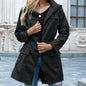 Women's Stylish Zipper Trench Coat