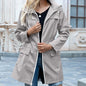 Women's Stylish Zipper Trench Coat